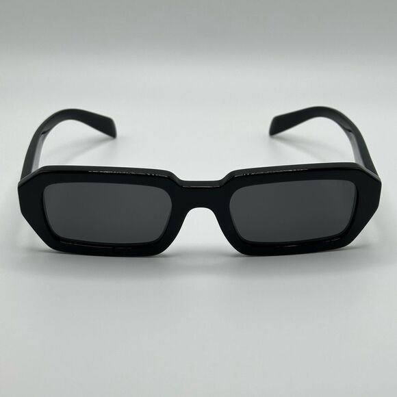 PRADA Sunglasses PRA12S 16K08Z Black/Dark Grey Unisex NEW - Picture 3 of 12